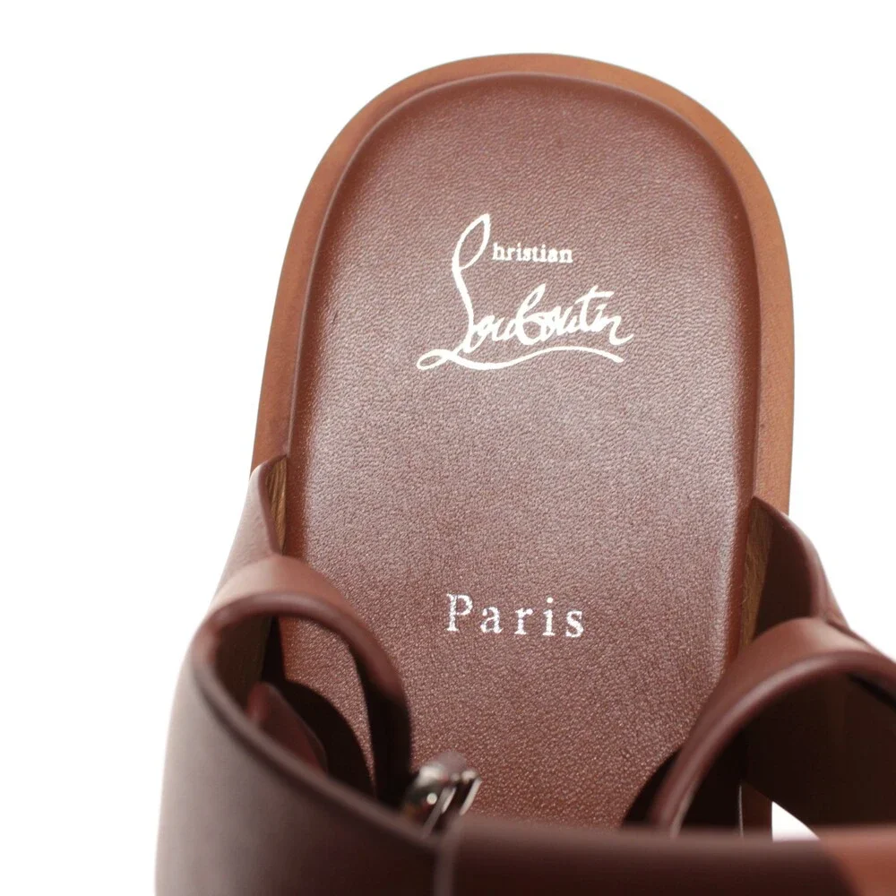 Christian Louboutin NWB Chambeliss Sandals Size 43 (US 10) in Brown Leather
